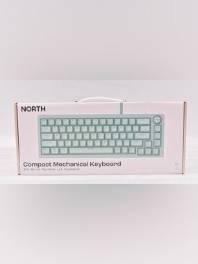 NORTH Compact Mechanical Keyboard 65% Wired Mint Green LED rainbow lighting